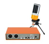 Yklhsocneg Professional Microphone Audio Interface Recording Sound Card Electric Guitar Mixer Professional Mixing Console