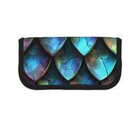 YKLJG 3D Magical Dragon Scales Pattern Print Pencil Case Storage Pencil Bag Pen Pouch for School & Office Supplies