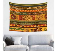 YKLJG African National Patterns Printed Tapestry Wall Hanging 95x73 CM Small Wall Tapestry Wall Art Decorations for Living Room Bedroom