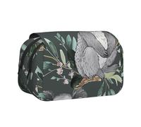 YKLJG Lovely Koala Print Flip-Top Pencil Case Pen Organiser with 2 Zipper Compartments, Large Capacity Makeup Bags for School, Travel & Office