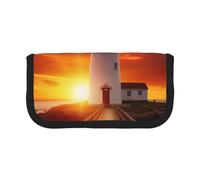 YKLJG Sunset at the Seaside Print Pencil Case Storage Pencil Bag Pen Pouch for School & Office Supplies