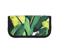 YKLJG Tropical Banana Palm Leaves Print Pencil Case Storage Pencil Bag Pen Pouch for School & Office Supplies