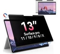 Yklssm Magnetic Privacy Screen for Microsoft Surface Pro 11/10/9/8/X 13 Inch, Removable Anti Glare Blue Light Filter, 13 In Anti Spy Black Security Private Block Screen Protector