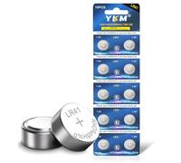 YKM LR41 1.5V Alkaline Battery for Thermometer Clock Battery Pack of 10