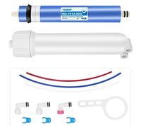 YKMGON 1812-50GPD Reverse Osmosis Membrane Kit with RO Membrane Housing,Wrench,1/4" Quick-Connect Fittings,Check Valve and Water Pipe Replacement for Under Sink Home Drinking RO Water Filter System