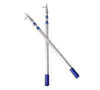YKMYXZ, 1 2 3 Pcs Portable Push Poles for Flats Boats, Home Commercial Extension Rod Stainless Steel Hooks(2 Pcs,1.2 m 3.0 m/4 ft 9.8 ft)