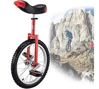 YKMYXZ， 18 Inch Unicycles for Adults, Non-Slip Wheels Unicycle, Mountain Tires Riding Self-Balance Exercise Balance Bike Riding Outdoor Sports Fitness Exercise(Red)