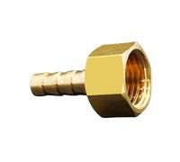 YKMYXZ, 1PC 1/8" 1/4" 3/8" 1/2" NPT Female X 1/8" 3/16" 5/16" 3/8" 1/2" Inch Hose Barb Hosetail Brass Pipe Fitting(1l4 Npt to 1l8 Inch)