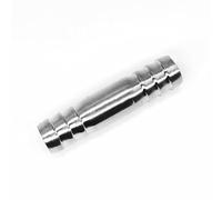 YKMYXZ, 1pc 6mm 8mm 10mm 12mm 13mm 14mm 15mm 16mm 19mm 20mm Hose Barb Straight 2 Two Way 304 Stainless Steel Pipe Fitting(38mm Length 65mm)
