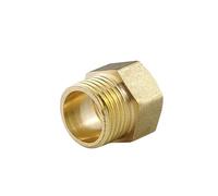 YKMYXZ, 1pc M14 M20 1/8" 1/4" 3/8" 1/2" NPT Female to Male Thread Brass Pipe Fitting Adapter Coupler Connector(F NPT1I2 M M20x1.5)