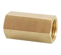 YKMYXZ, 1PC M3 M4 M5 M6 M8 M10 M12 M14 M22 Metric Female Brass Hex Rod Coupler Pipe Fitting Water Gas Oil(M3x0.5mm)