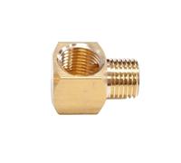 YKMYXZ, 1PC M6 M8 M10 1/8" BSP Female to Male Thread Brass Elbow Tube Pipe Fitting Connector for Oil Lubrication System(M8x1mmf m6x1mmm)