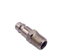 YKMYXZ, 1PC Pneumatic Fitting European Standard EU Euro Type 1/4 3/8 1/2 Male Thread Quick Coupling Connector Coupler(Pm04)