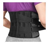 YKMYXZ, 1Pcs Back Lumbar Support Belt Corset Spine Decompression Adjustable Waist Trainer Back Support Belt(L)