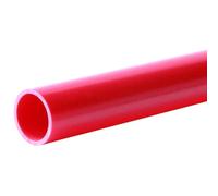YKMYXZ, 2pcs 0.5M UPVC Transparent Blue Pipe 9 Colors Aquarium Fish Tank Acrylic Tube for Garden Watering Planting Frame Fittings(Red,50MM*0.5M)