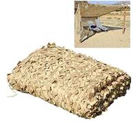 YKMYXZ, 2x3m 2x4m 2x6m 2x8m 3x3m 3x6m 3x8m 4x6m 4x8m Military Reinforced Camo Net, Beige Camouflage Net, Light and Durable, for Outdoor(2X3M/6.6X9.8FT)