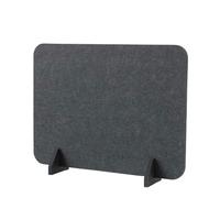 YKMYXZ， 30x40cm,Acoustic Freestanding Desktop Partition,Felt Screen Acoustic Reduce Noise And Visual Distractions For Classroom Office(Black)