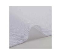 YKMYXZ, 3D Mesh Fabric Solid Color DIY Upholstery Make Speaker Dustproof Soundproof Net Cover Cloth(White)