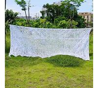 YKMYXZ, 3x3m White Garden Camouflage Net Hunting Camouflage Net Sunscreen Military Shade Camouflage Decorate, Various Sizes, 2x4m, 3x6m, 4x8m, 5x10m(2X4M/6.6X13FT)