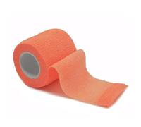 YKMYXZ, 4.8m Colorful Sport Self Adhesive Elastic Bandage Wrap Tape for Knee Support Pads Finger Ankle Palm Shoulder(Bright Orange,10cm X 4.8m)