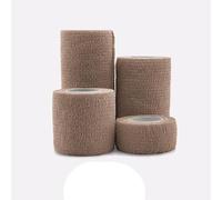YKMYXZ, 4.8m Colorful Sport Self Adhesive Elastic Bandage Wrap Tape for Knee Support Pads Finger Ankle Palm Shoulder(Brown,2.5cmx4.8m)