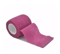 YKMYXZ, 4.8m Colorful Sport Self Adhesive Elastic Bandage Wrap Tape for Knee Support Pads Finger Ankle Palm Shoulder(Pink,5cm X 4.8m)