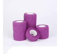 YKMYXZ, 4.8m Colorful Sport Self Adhesive Elastic Bandage Wrap Tape for Knee Support Pads Finger Ankle Palm Shoulder(Purple,5cm X 4.8m)