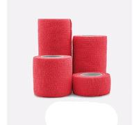 YKMYXZ, 4.8m Colorful Sport Self Adhesive Elastic Bandage Wrap Tape for Knee Support Pads Finger Ankle Palm Shoulder(Red,15cmx4.8m)