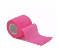 YKMYXZ, 4.8m Colorful Sport Self Adhesive Elastic Bandage Wrap Tape for Knee Support Pads Finger Ankle Palm Shoulder(Pink 2,5cm X 4.8m)