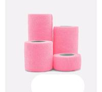 YKMYXZ, 4.8m Colorful Sport Self Adhesive Elastic Bandage Wrap Tape for Knee Support Pads Finger Ankle Palm Shoulder(Pink 2,10cmx4.8m)