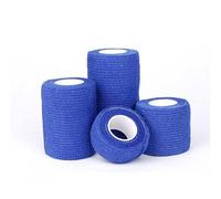 YKMYXZ, 4.8m Colorful Sport Self Adhesive Elastic Bandage Wrap Tape for Knee Support Pads Finger Ankle Palm Shoulder(Dark Blue,2.5cm X 4.8m)