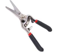 YKMYXZ, 8 Inch Florist Scissors Fit for Herbs Grape Trimmers with Spring Curved Safety Lock Pruning Shears Multi Use Garden Snips