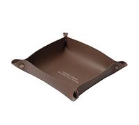YKMYXZ, BasketKey Wallets Cell Phones Catchall Tray Nightstand Or Dresser Organizer Plate for Coffee Table Decorative(Brown,Small2)