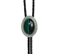 YKMYXZ bootlace tie， For Men Women Vintage Opal Lace Embossed - Casual Hip Hop Necktie American Leather Bola Tie String