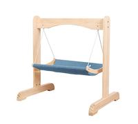 YKMYXZ cat shelves, Freestanding pet cat hammock With wooden support, Gift of furniture for small and medium-sized cats and dogs(Blue)