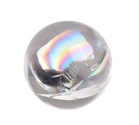 YKMYXZ crystal ball， Natural Rainbow Aura Clear Quartz Crystal Sphere Polished Mineral Specimen Healing Gemstone,2Pcs(2Pcs)