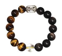 YKMYXZ crystal bracelet, Natural Gemstone Bead Bracelet,Double-Eye Obsidian Stretch Healing for Handcrafted Jewelry Gifts