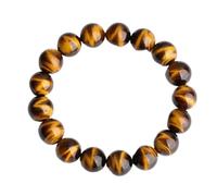 YKMYXZ crystal bracelet, Natural Stone Stretch Beaded Bracelets,Healing Gemstones Energy Quartz Bracelet,Bring Wealth Good Luck,16mm(14mm)