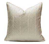 YKMYXZ cushion covers， Jacquard Cushion Cover 2 Pcs，Stripe Throw Pillowcase Modern Style,Bedroom Sofa Living Room(30x50cm)