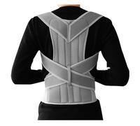YKMYXZ, Full Back Support Belt Posture Corrector Waist Back Brace Vest Lumbar Decompression Belt Back Support Belt(Grey,S)