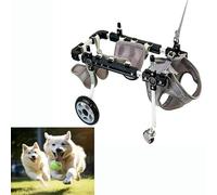 YKMYXZ Full Support Dog Cart Wheelchair, Lightweight & Adjustable Mobility Device with Wheels, Disabled Leg Brace for Recovery Training(L)