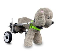 YKMYXZ Full Support Dog Wheelchair 2 Wheels, Adjustable Mobility Cart for Large Medium Small, Injury Pets Leg Brace with Back Wheel(XS(Widen))