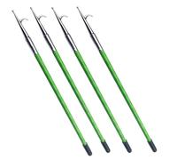 YKMYXZ, Green Grappling Hooks with Black Non slip Handle, Marine Cargo Grabber Reach Retriever Tool, 3.2 6.5 9.8ft Lenght(Pack of 4,L 9.8ft/300cm)