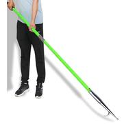 YKMYXZ, Green Grappling Hooks with Black Non slip Handle, Marine Cargo Grabber Reach Retriever Tool, 3.2 6.5 9.8ft Lenght(Pack of 1,L 6.5ft/2m)