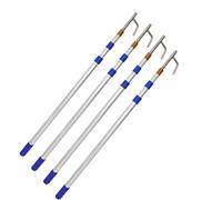 YKMYXZ, Heavy Duty Compact Versatile Extension Rods for Truck Cargo RV Yard Garage, Boating Equipment 400cm(4 Pack,(6.6ft) 200cm)