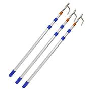 YKMYXZ, Heavy Duty Compact Versatile Extension Rods for Truck Cargo RV Yard Garage, Boating Equipment 400cm(3 Pack,(13.1ft) 400cm)