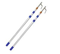 YKMYXZ, Heavy Duty Compact Versatile Extension Rods for Truck Cargo RV Yard Garage, Boating Equipment 400cm(2 Pack,(16.4ft) 500cm)
