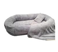 YKMYXZ Human Dog Bed For People Adults Extra Large Sized Washable Pet, For And Kids(Grey,M)