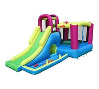 YKMYXZ, Inflatable Bounce House Roomy Jumping Room Bouncy Castle with Pool Trampoline Multifunction Inflatable Castle