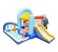 YKMYXZ, Inflatable Bounce House Safety Fence Bouncy Castle with Foldable Sunroof Sets Up in Seconds